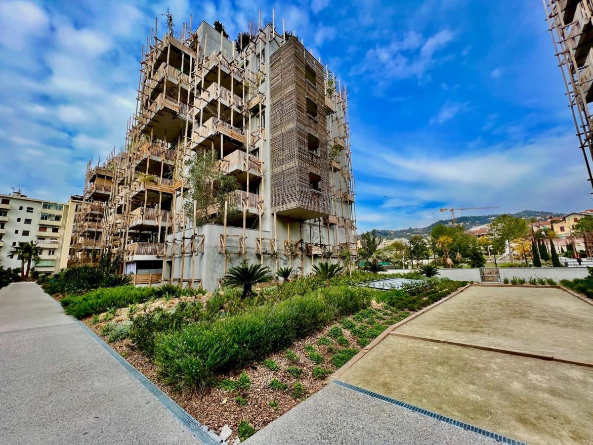 Riviera - Superbe 3 Pieces Avec Terrasse Plein Sud Et Parking Ac- La Terrasse Du Jardin Du Ray Apartment Nizza